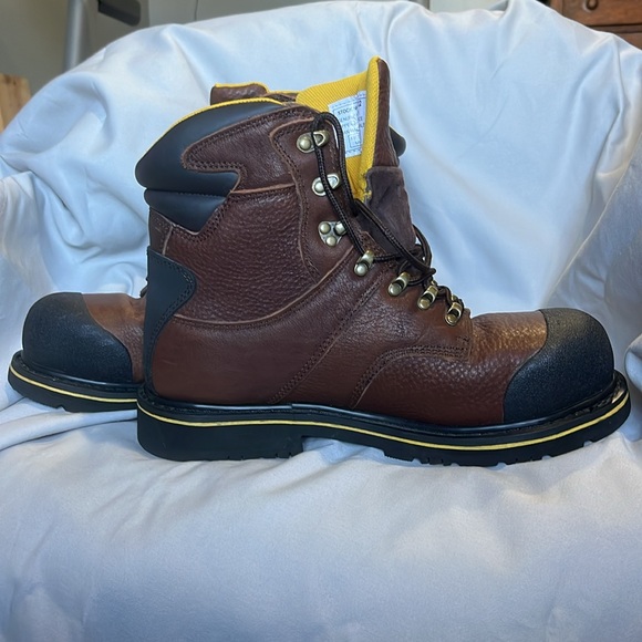 Men’s Ad Tec steel toe leather boots, waterproof, non slip, new in box - Picture 6 of 10